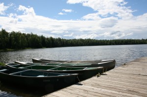 Canoes and Psalm Lake